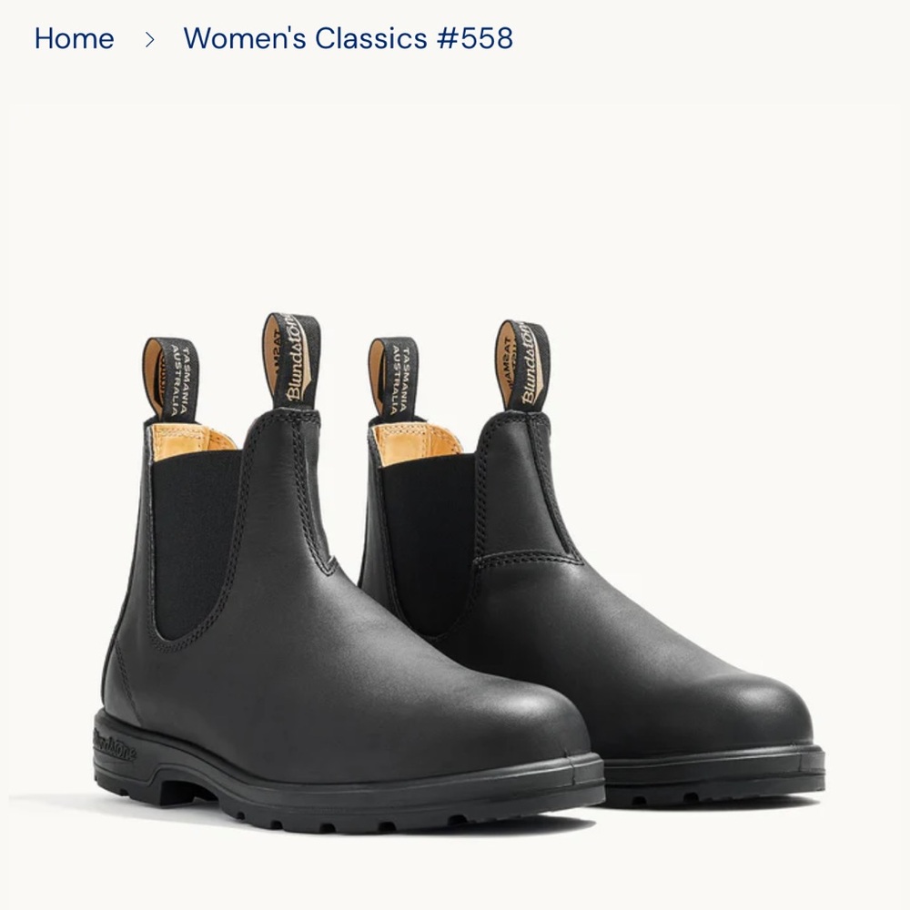 Blundstone Tasmania Australia women’s black boots size 7 AU 4.5